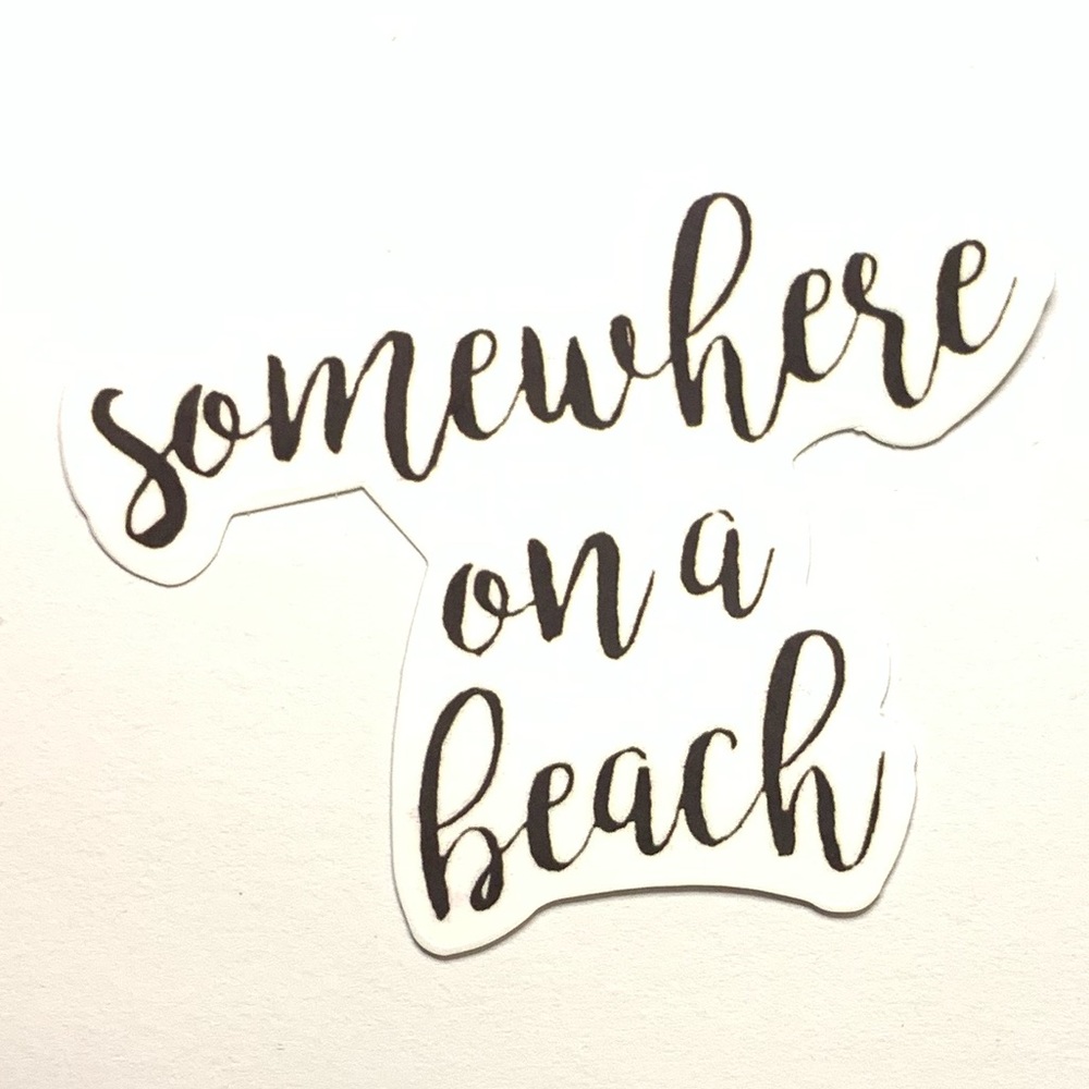 Beach Vinyl Sticker